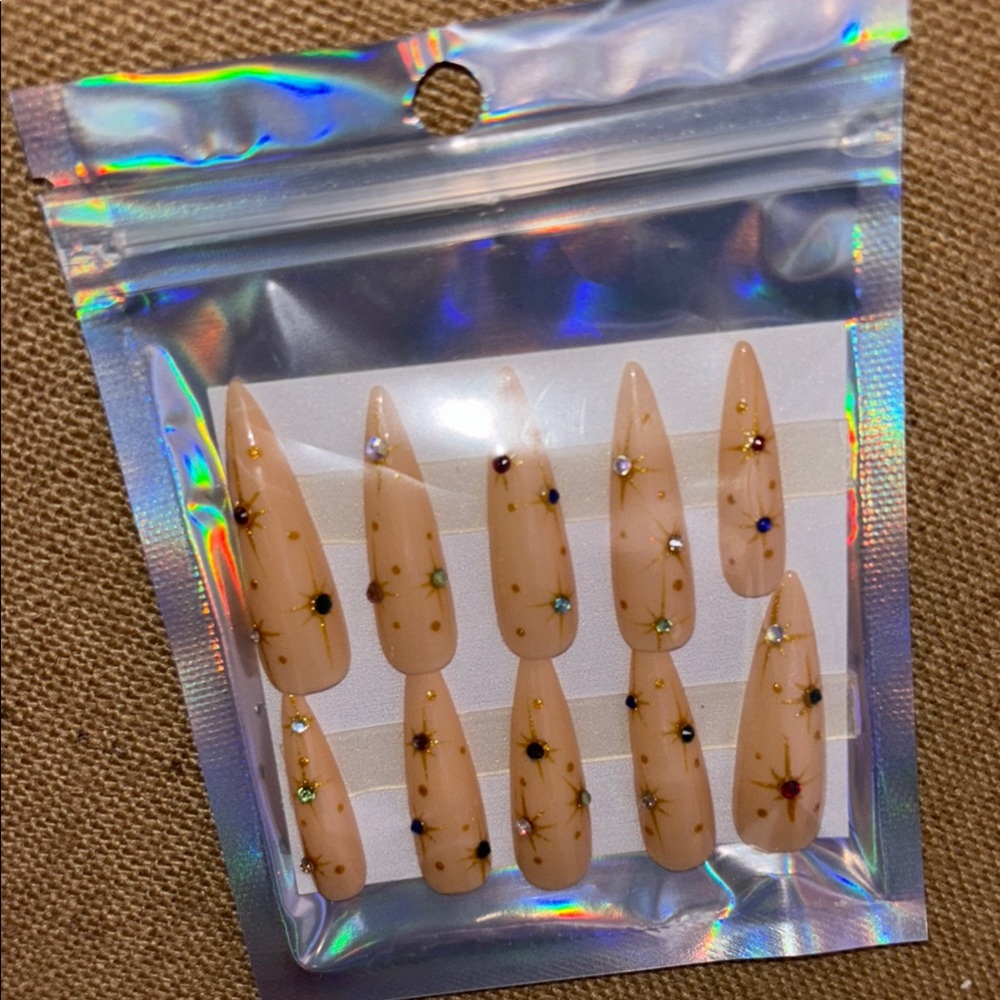 Starry Nude Press-On Nails